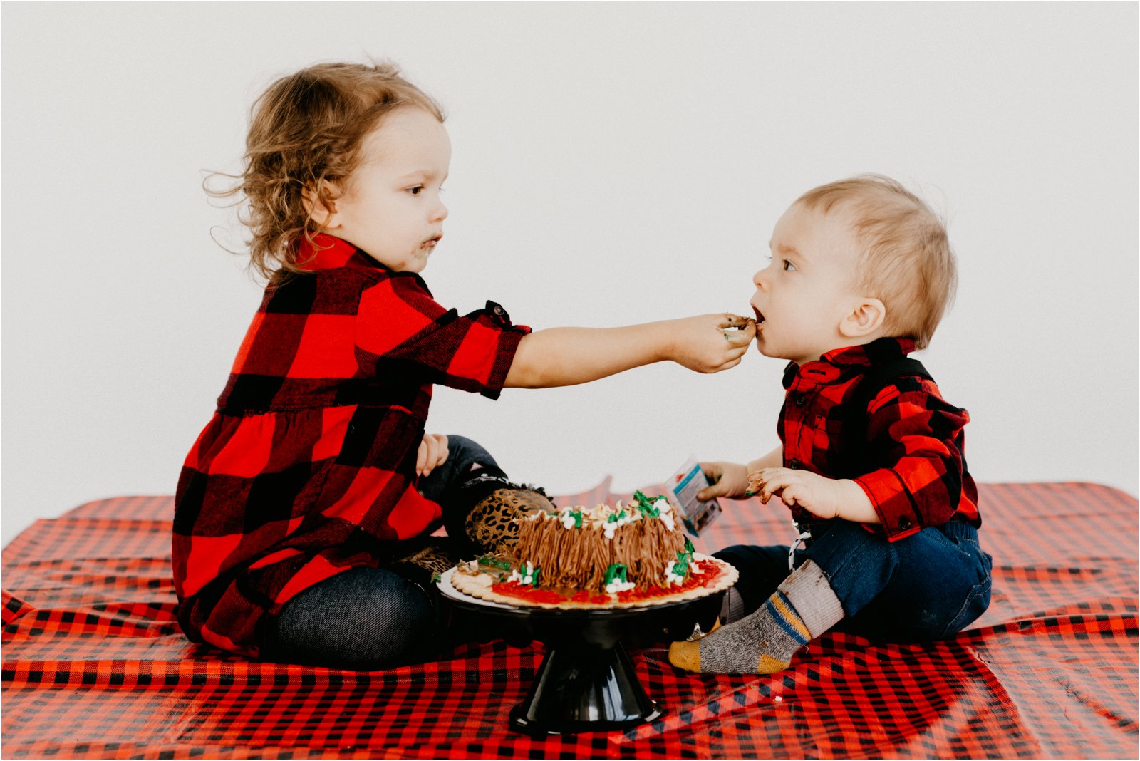 Milwaukee family photographer first birthday photo session